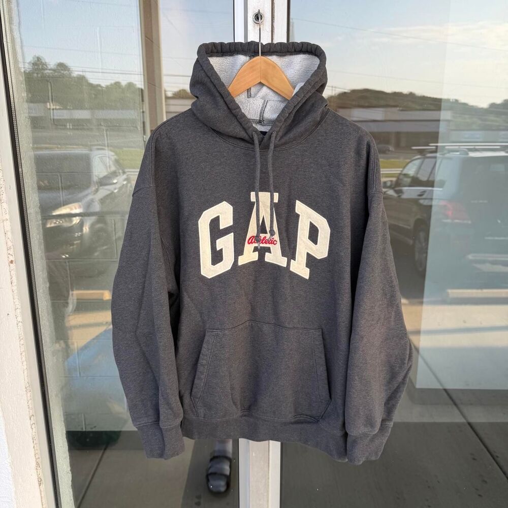 Y2K 2000’s Baggy GAP Heather Grey Hoodie Great Quality Size Medium